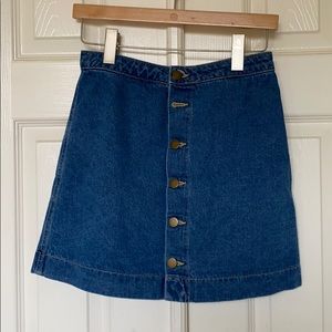 American Apparel Jean Skirt